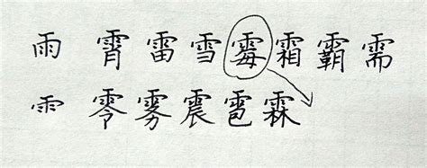 雨部首的字|部首是「雨」的國字一覽